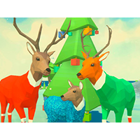 Chrismas deer simulator