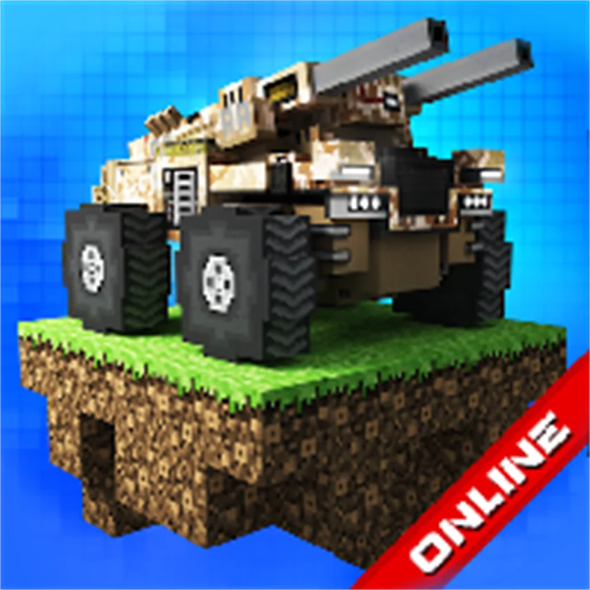 Blocky Cars — free online game screenshot and gameplay preview