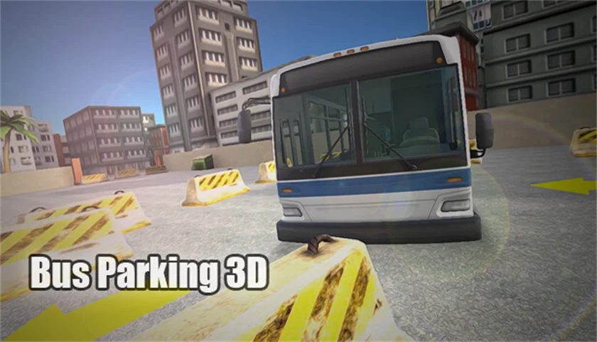 Bus Parking 3D — free online game screenshot and gameplay preview