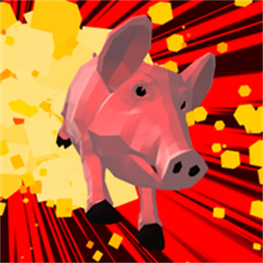 Crazy Pig Simulator — free online game screenshot and gameplay preview