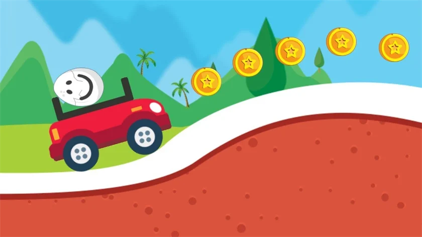 Eggy Car — free online game screenshot and gameplay preview
