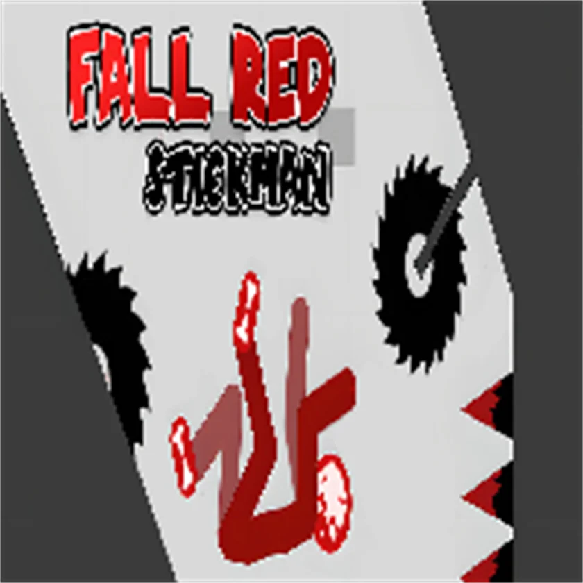 Fall Red Stickman — free online game screenshot and gameplay preview