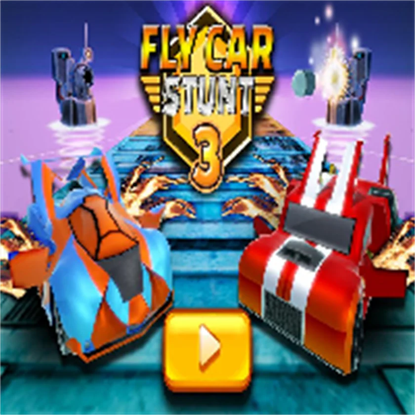 Fly Car Stunt 3 — free online game screenshot and gameplay preview