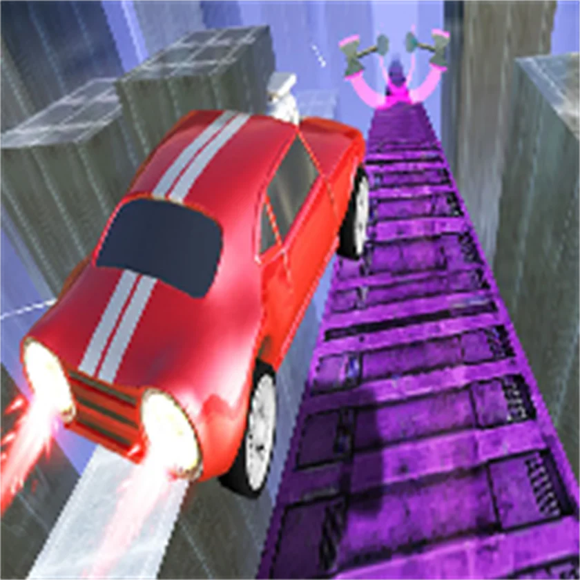 Fly Car Stunt 4 — free online game screenshot and gameplay preview