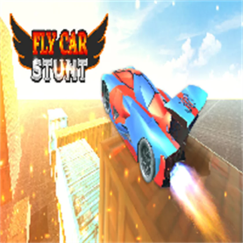 Fly Car Stunt — free online game screenshot and gameplay preview