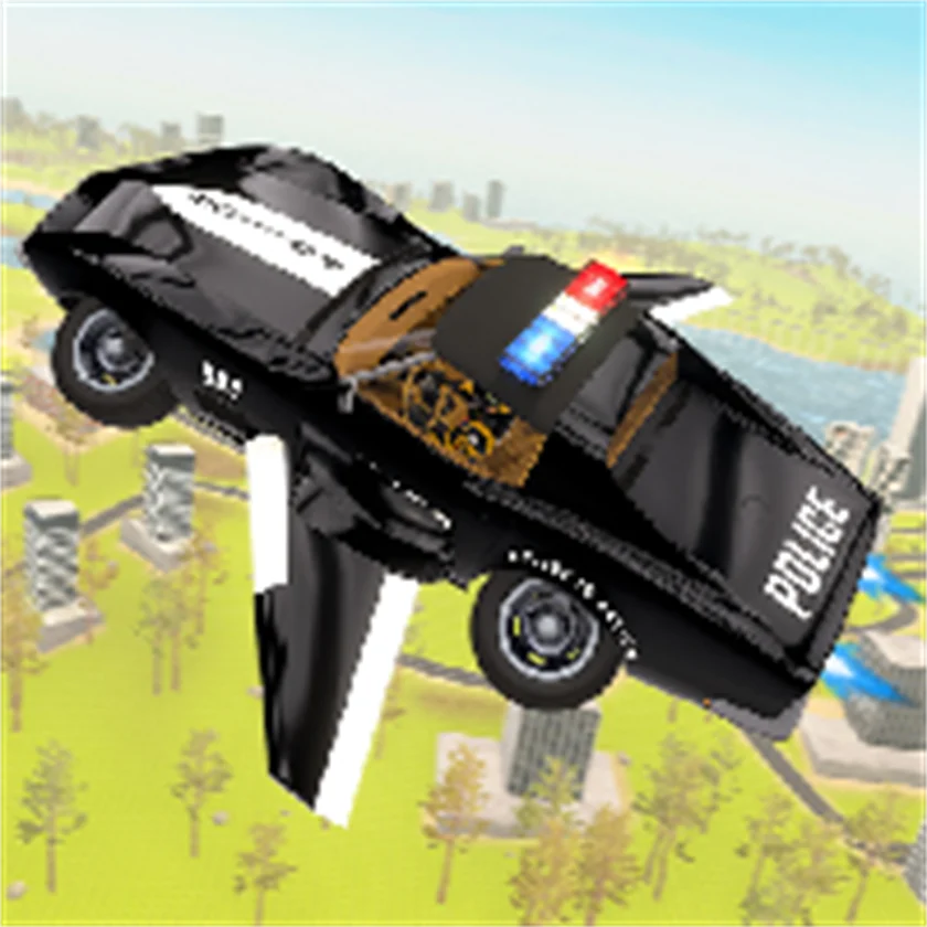 Flying Car Game: Police Games — free online game screenshot and gameplay preview