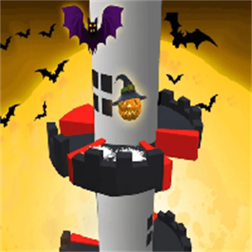 Heli Jump Halloween — free online game screenshot and gameplay preview