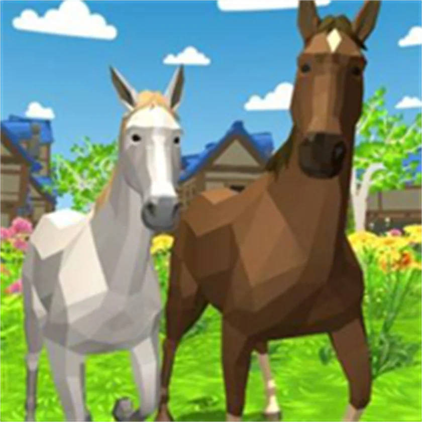 Horse Simulator 3D — free online game screenshot and gameplay preview