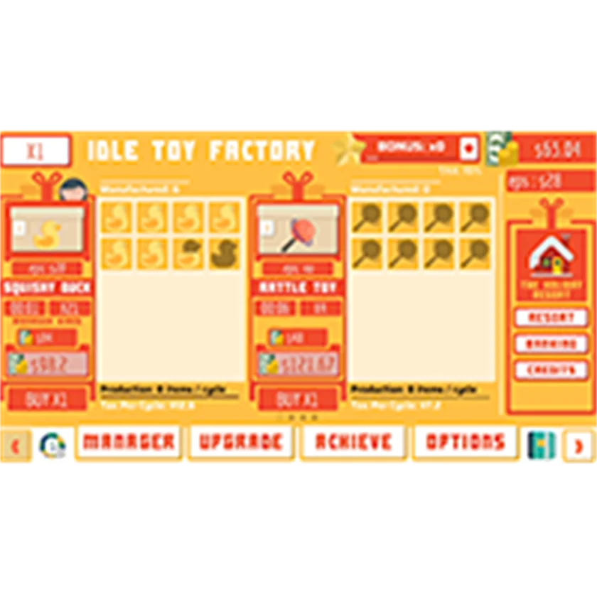 Idle Toy Factories — free online game screenshot and gameplay preview
