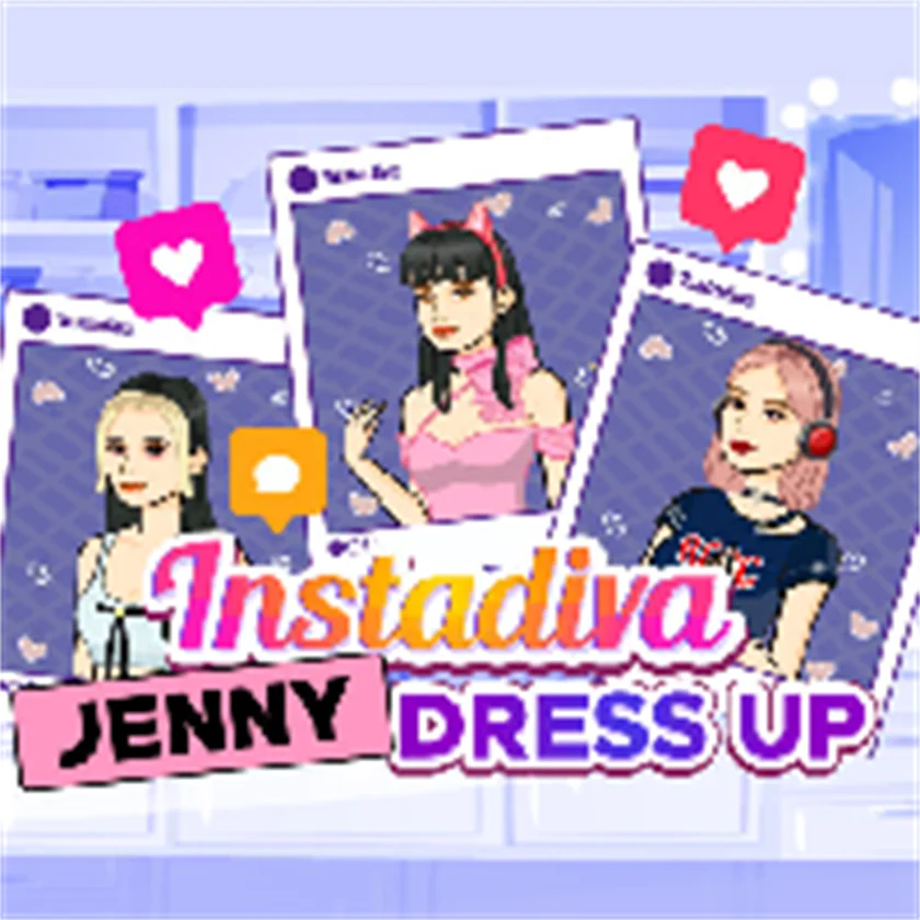 INSTADIVA JENNY DRESS UP — free online game screenshot and gameplay preview