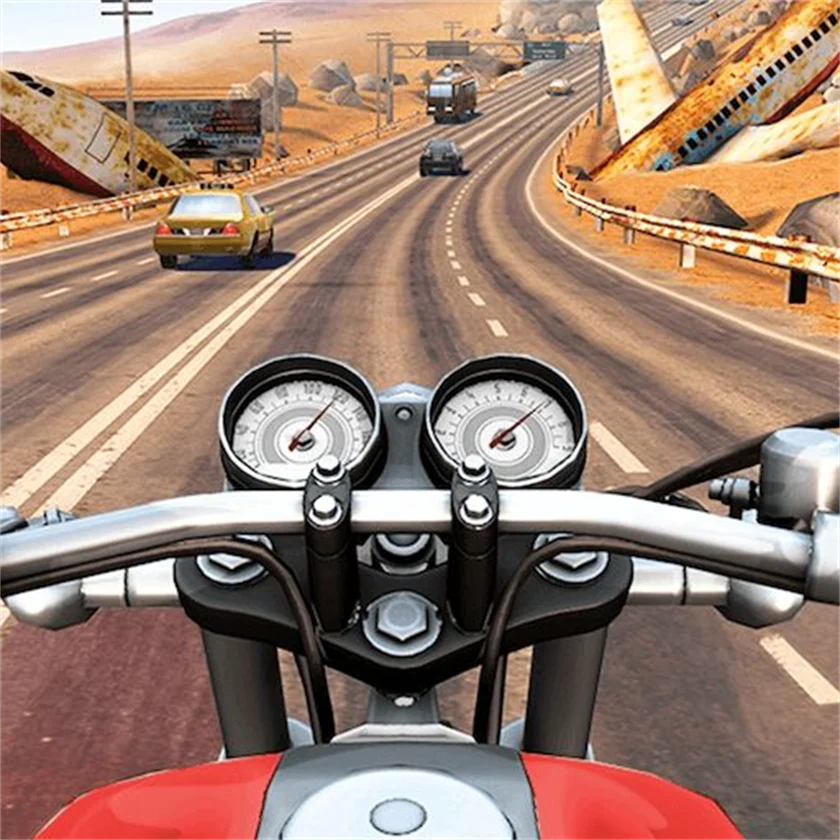 Moto Road Rash 3D — free online game screenshot and gameplay preview