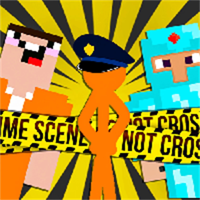 Noob vs Pro vs Stickman Jailbreak — free online game screenshot and gameplay preview