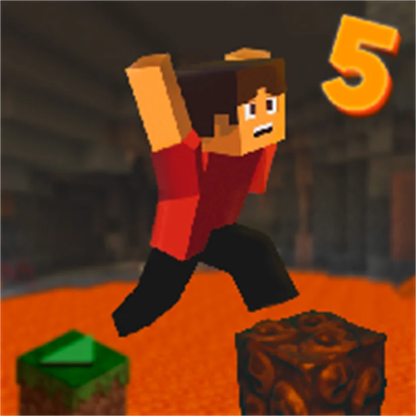 Parkour Block 5 — free online game screenshot and gameplay preview