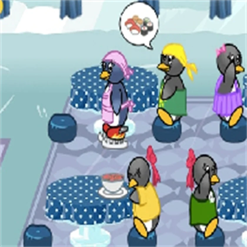 Penguin Diner 2 — free online game screenshot and gameplay preview