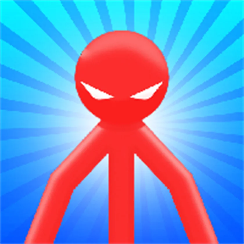Red Stickman vs Monster School — free online game screenshot and gameplay preview