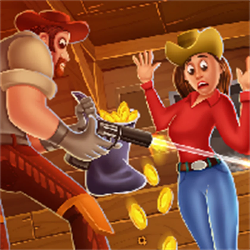 Saloon Robbery — free online game screenshot and gameplay preview