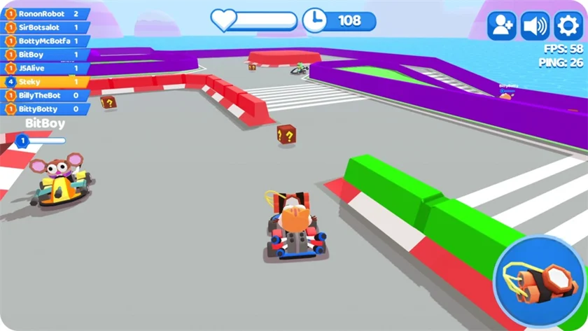 Smash Karts — free online game screenshot and gameplay preview