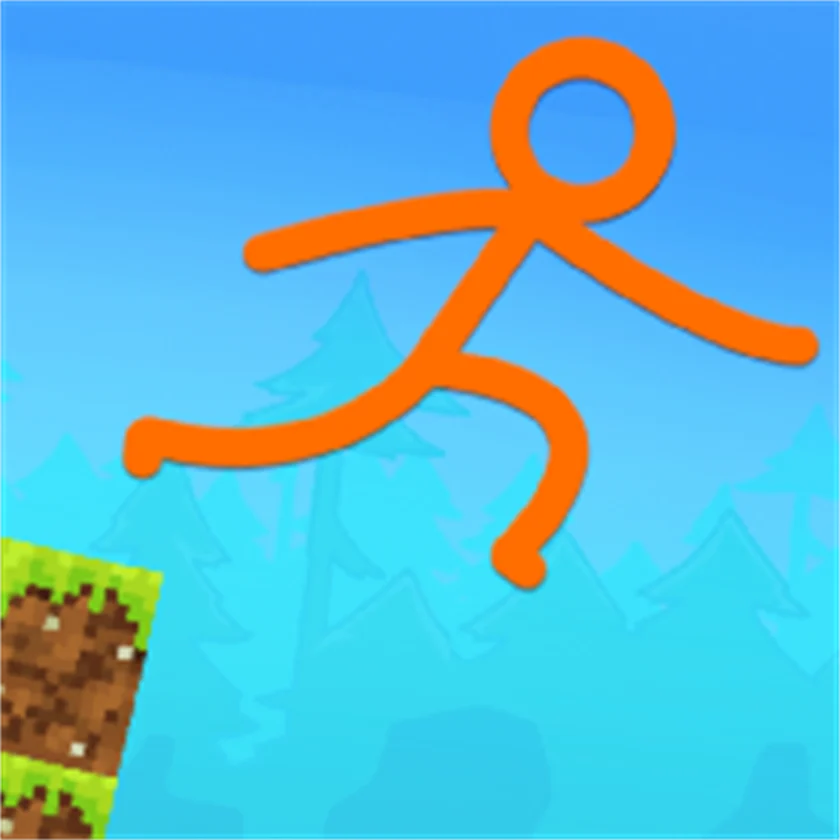 Stickman Parkour Skyland — free online game screenshot and gameplay preview