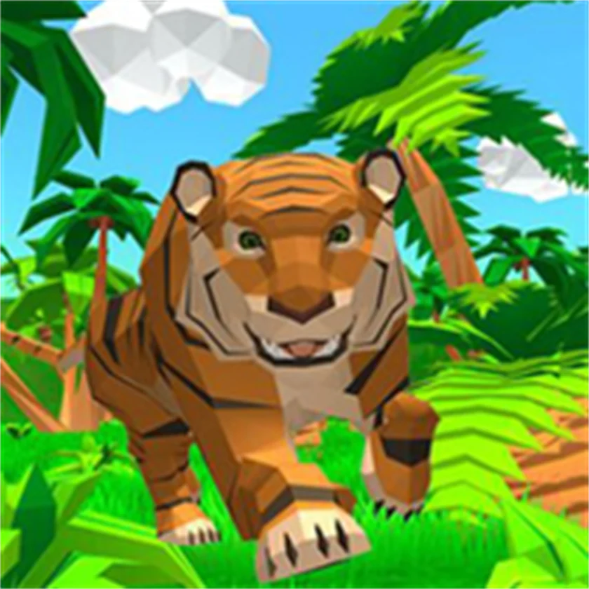 Tiger Simulator 3D — free online game screenshot and gameplay preview