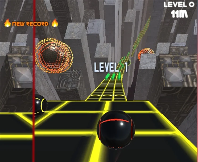 Two Ball 3D Dark — free online game screenshot and gameplay preview